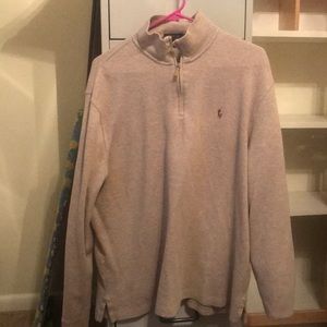 men’s polo quarter zip sweater